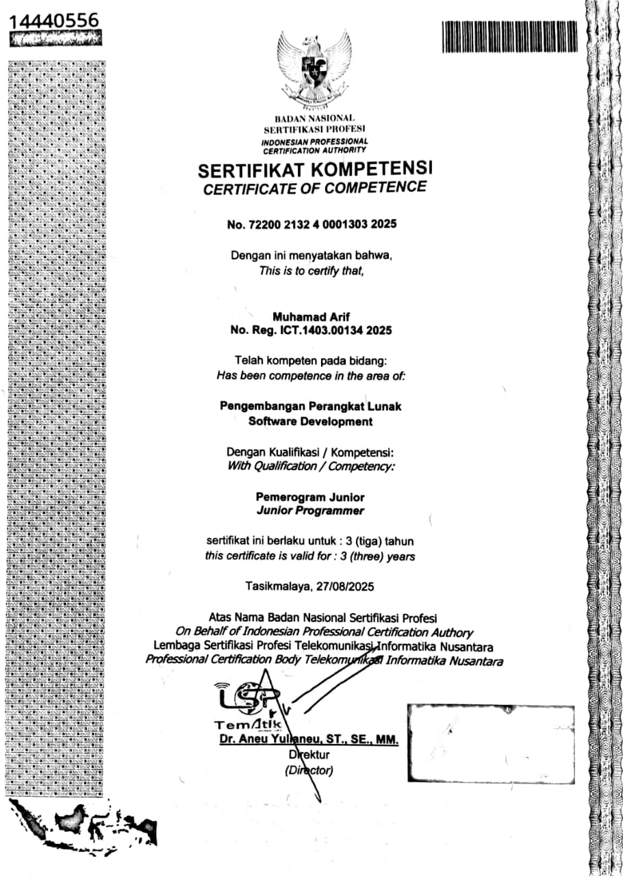 Certificate 1